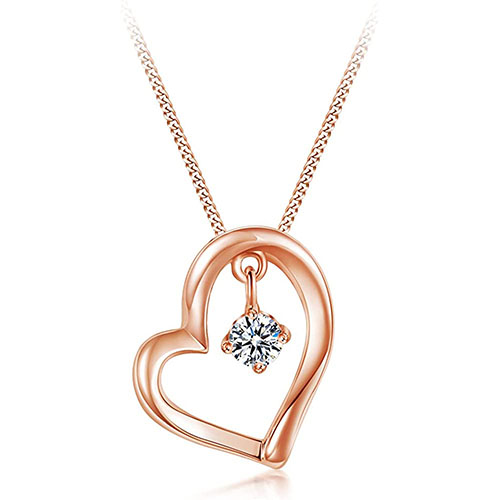 ハート ネックレス レディース 最高級 ジルコニア