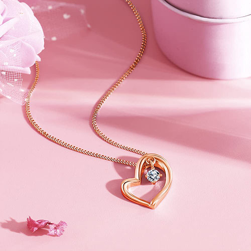 ハート ネックレス レディース 最高級 ジルコニア - 画像 (3)